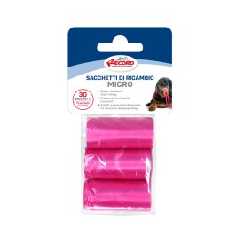 Micro hygienic bags for dogs, 3 rolls/30 bags 16x26,5 cm - Record