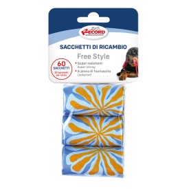 Free Style dog hygienic bags, 3 rolls/60 bags 27x30 cm - Record