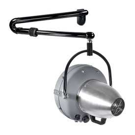 Compact professional hair dryer with wall mounted arm - Record