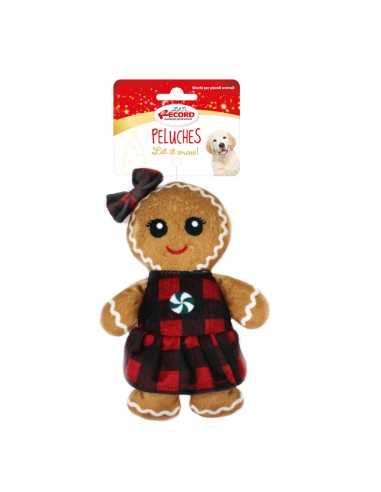 Christmas dog toy with squeaker Gingerbread - Record