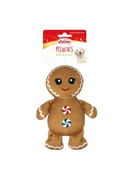 Christmas dog toy with squeaker Gingerbread - Record