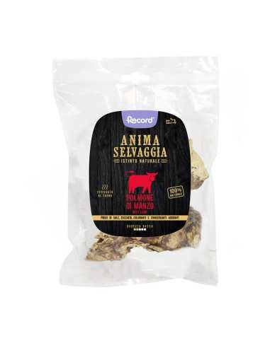 Snack carne essiccata per cani polmone manzo Anima Selvaggia 50 g - Record