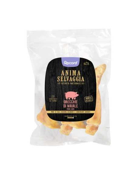 Dried meat snack for dogs ears pig Anima Selvaggia 30 g - Record