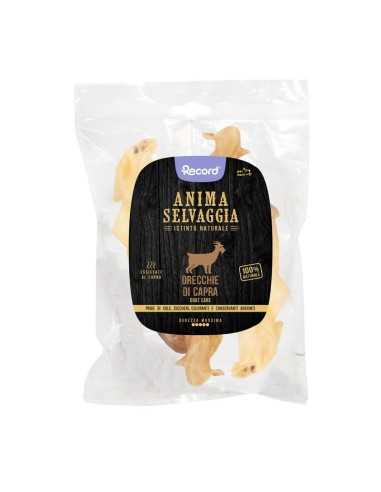 Dried meat snacks for dogs 2 pcs goat ears Anima Selvaggia 30 g - Record