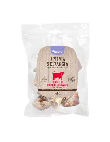 Dried meat snack for cats cubes beef lung Anima Selvaggia 45 g - Record