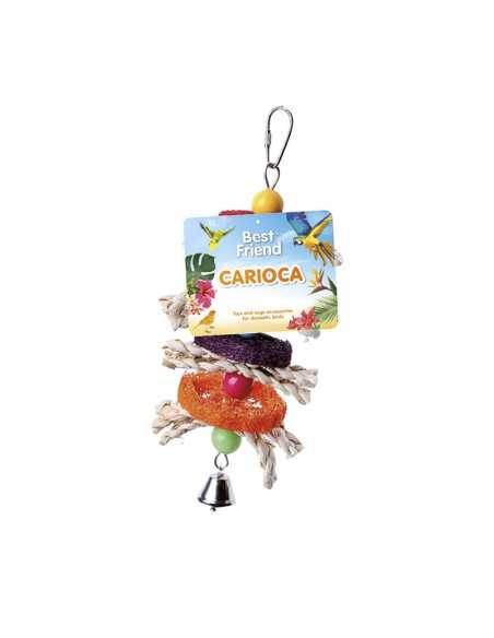 Carioca loofah and corn brans bird toy - Best Friend