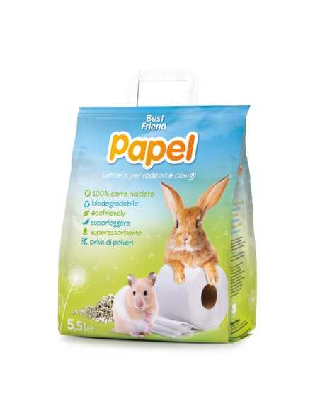Recycled paper litter for rodents and rabbits 5.5 l - Best Friend