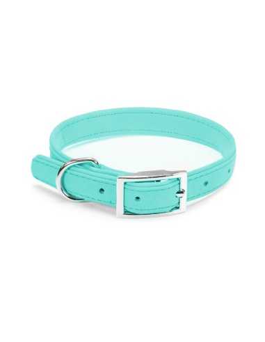 Suede leatherette dog collar - Record