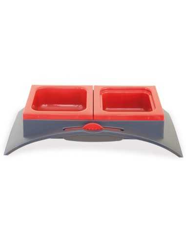 Double bowl with removable trays - Record