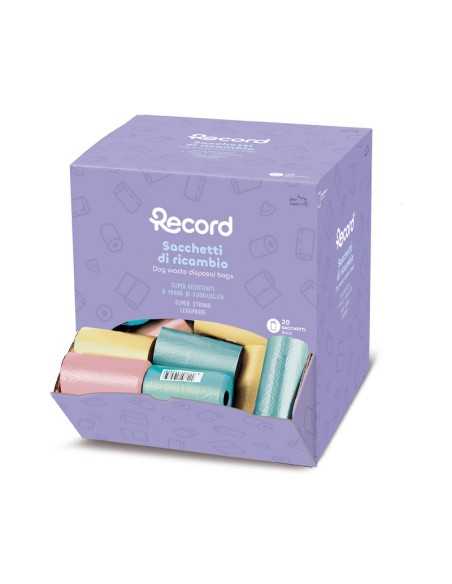 Display sacchetti igienici per cane, 80 rotoli 27x30 cm - Record