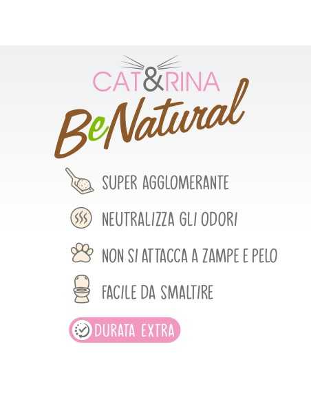 Benatural Lettiera per gatti al Tofu 10 l - Cat&Rina