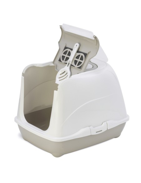 Bacinella igienica coperta per gatti Home con paletta e filtro al carbone