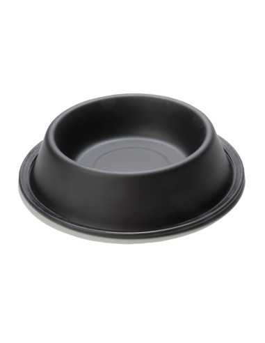 Ciotola nera opaca in acciaio inox con base gommata antiscivolo - Record