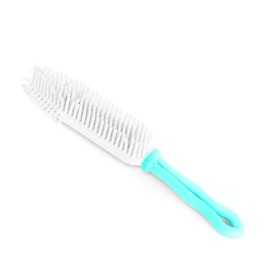 Pet and fabric hair capture brush with rubber bristles - Record