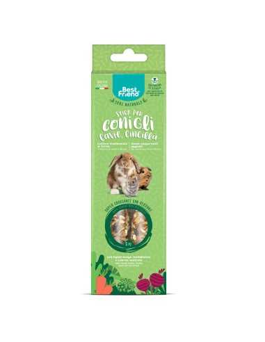 Natural snack sticks for rabbits, guinea pigs and chinchillas with vegetables 115 g - Best Friend