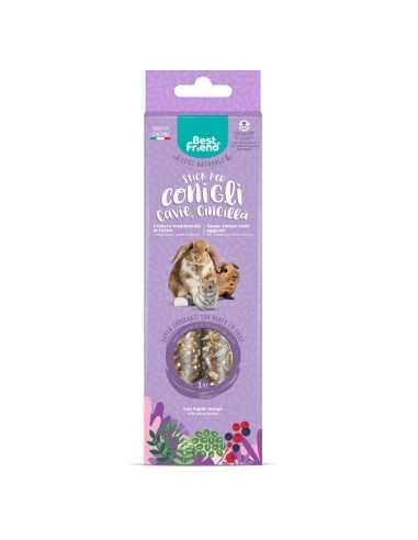 Natural snack sticks for rabbits, guinea pigs and chinchillas with currants and grass 115 g - Best Friend