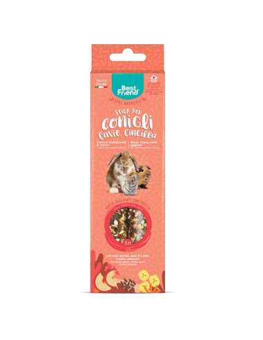 Stick snack naturali per conigli, cavie e cincillà con frutta 115 g - Best Friend