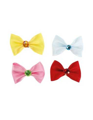 Big satin hair bows for dogs - Record