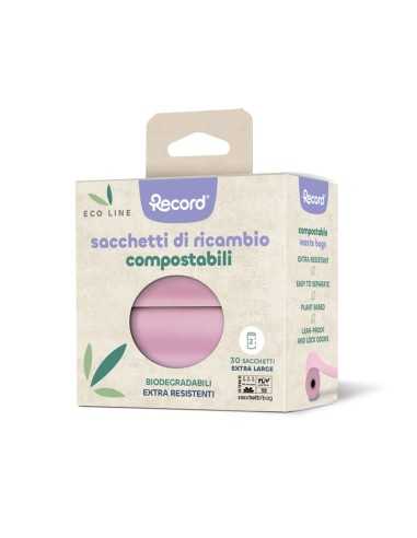Sacchetti igienici compostabili per cani 22x33 cm, 2 rotoli - Record