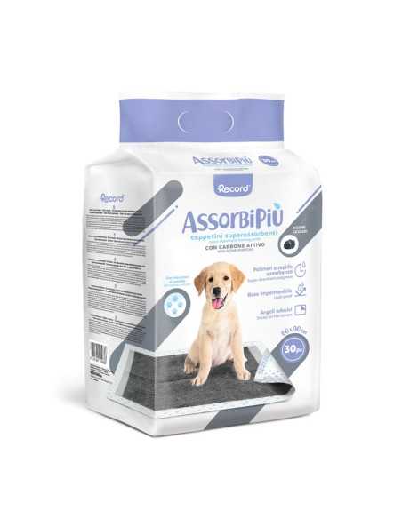 Assorbipiù puppy pads 60 x 90 cm with activated charcoal - Record