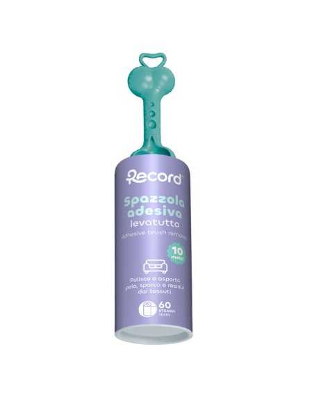 Adhesive roll brush for fabric removal - Record