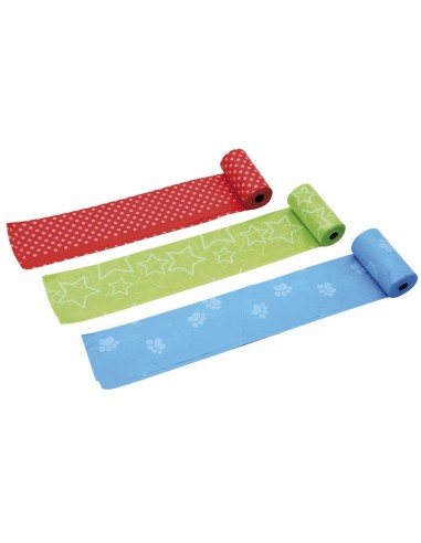 Sacchetti igienici per cani Decor, 3 rotoli/60 sacchetti 27x30 cm