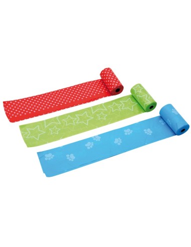 Sacchetti igienici per cani Decor, 3 rotoli/60 sacchetti 27x30 cm