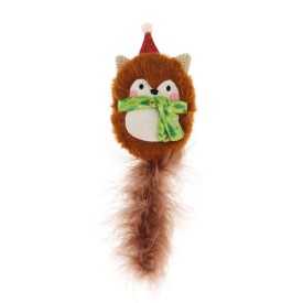 Cat toy with plush and feather - Record