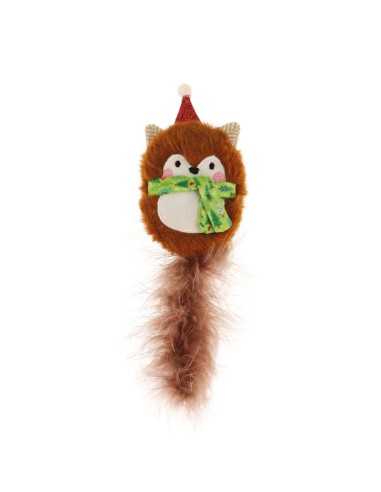 Cat toy with plush and feather - Record