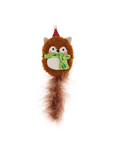 Cat toy with plush and feather - Record