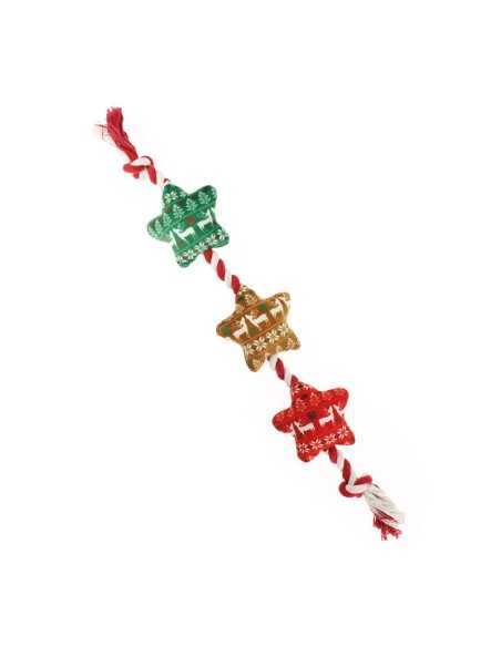 Plush dog toy Christmas Braids - Record