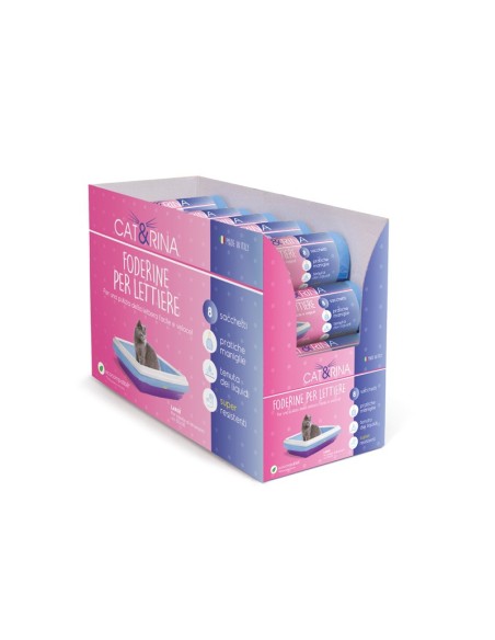 Foderine per lettiere con maniglie 50x38 cm, Confezione da 8 pcs