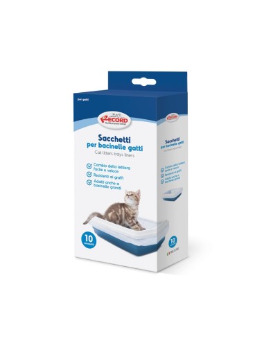 Sacchetti igienici per lettiera 50x40x36 cm, Confezione 10 pcs
