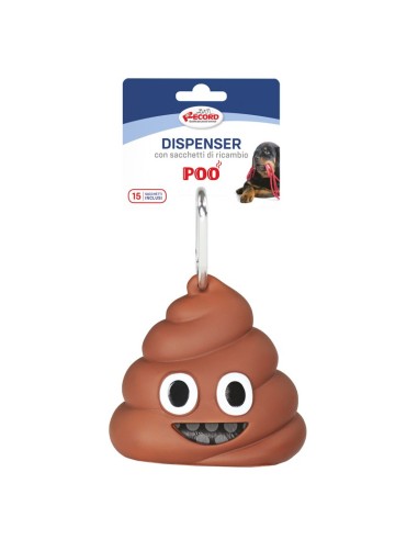 Dispenser sacchetti igienici per cani modello Poo