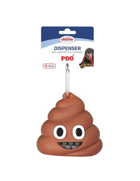 Dispenser sacchetti igienici per cani modello Poo