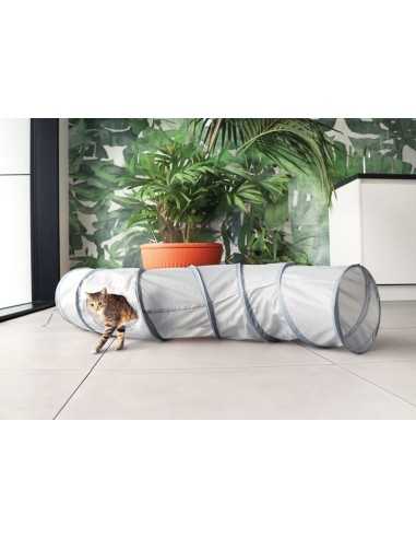 Tunnel a forma di S gioco per gatti 130 cm - Record