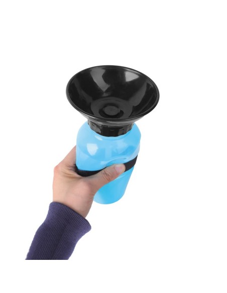 Borraccia portatile 500 ml River blu con ciotola integrata