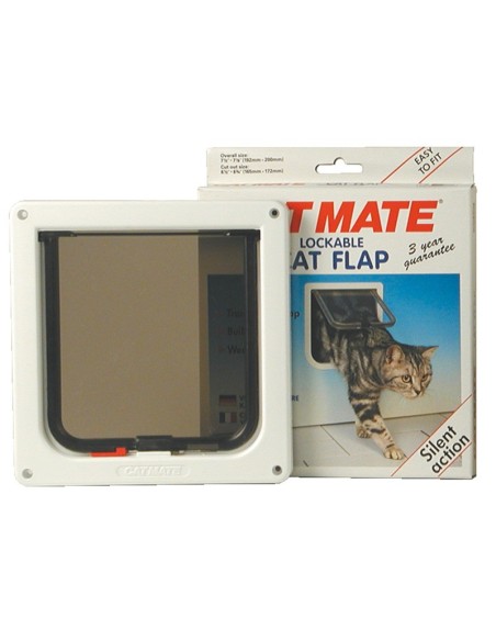 Porta con blocco Bianco- marrone Cat-mate