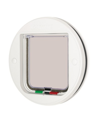 Porta tonda per vetro bianco Cat-mate