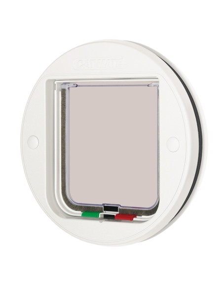 Porta tonda per vetro bianco Cat-mate