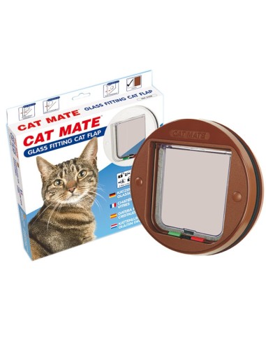 Porta tonda per vetro bianco Cat-mate