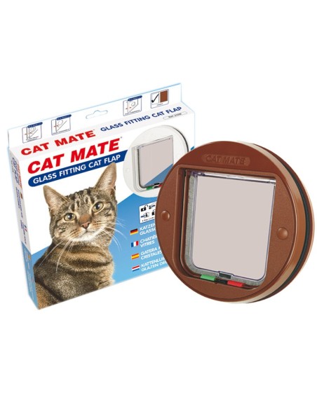 Porta tonda per vetro bianco Cat-mate