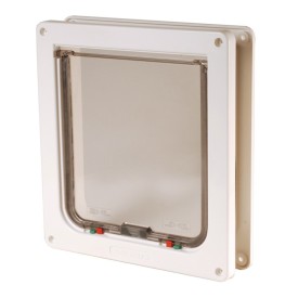 Cat-mate porta per gatti con blocco bianco- marrone