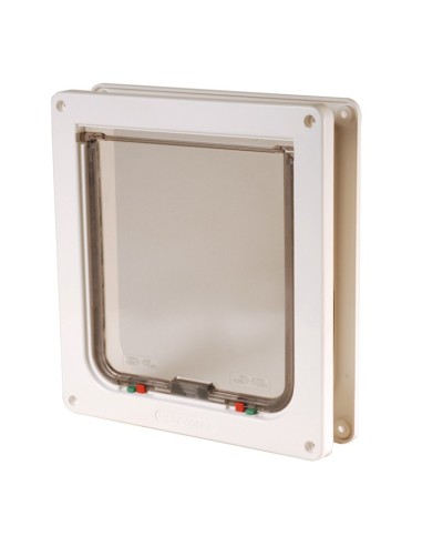 Cat-mate porta per gatti con blocco bianco- marrone