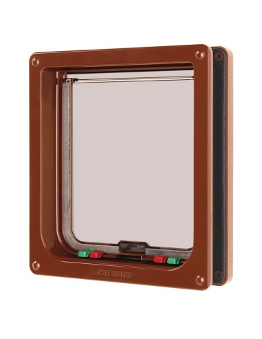 Cat-mate porta per gatti con blocco bianco- marrone