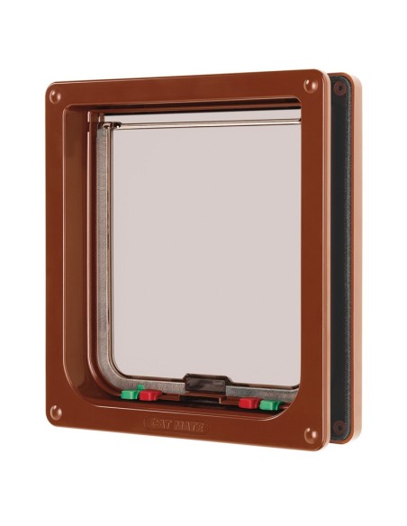 Cat-mate porta per gatti con blocco bianco- marrone