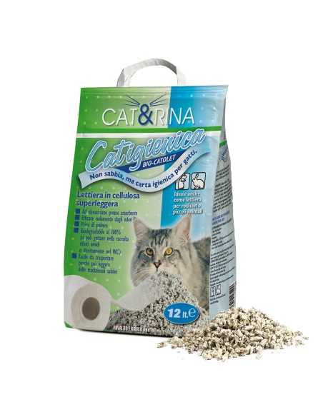 Catigienica paper cat litter 12 l - Cat&Rina