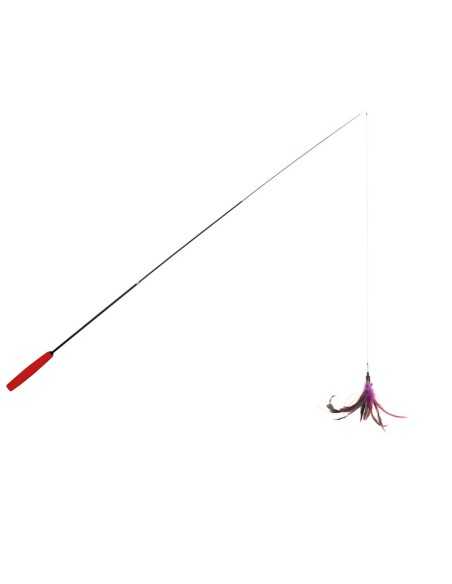 Extendable fishing rod cat teaser - Record