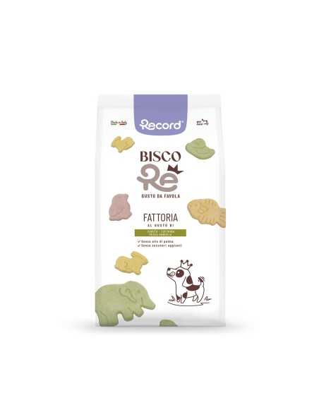 Biscotti per cani BiscoRe Fattoria mix verdura - Record