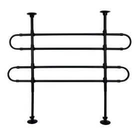 Divisorio auto a due barre in metallo per cani